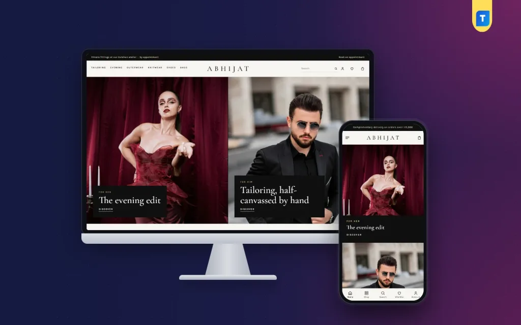 Fashion House Website Template for a Tailoring Atelier (2026)