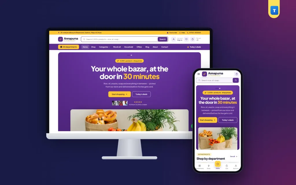 Annapurna – Super Shop Website Theme for WooCommerce & Elementor