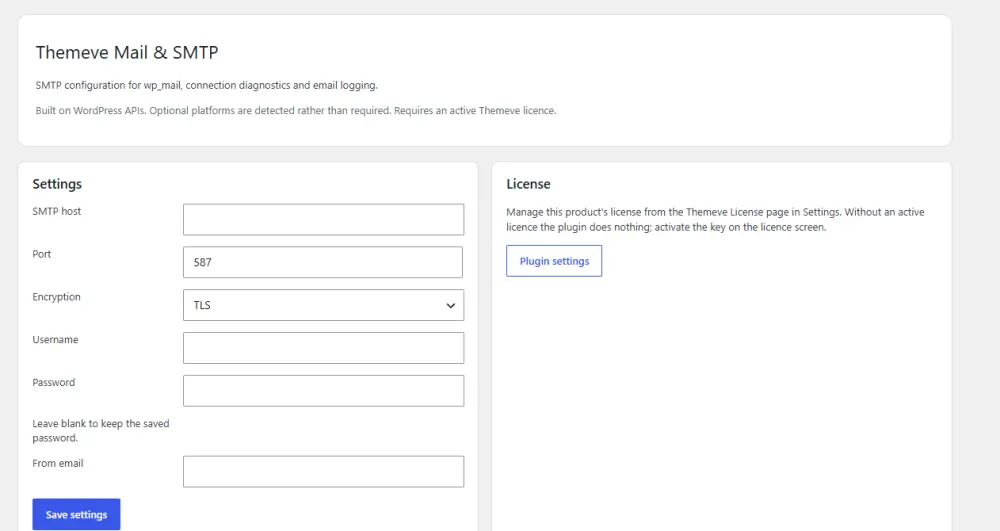 Best smtp plugin for wordpress – Mail & SMTP settings screen
