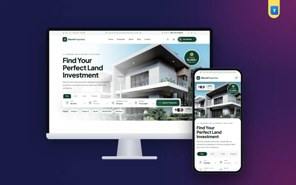 Bhumi – Property WordPress Theme for Land and Real Estate