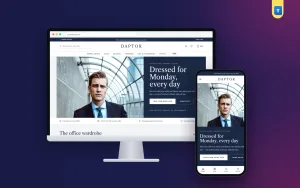 Daptor – Men's Clothing Website Template for Office Wear