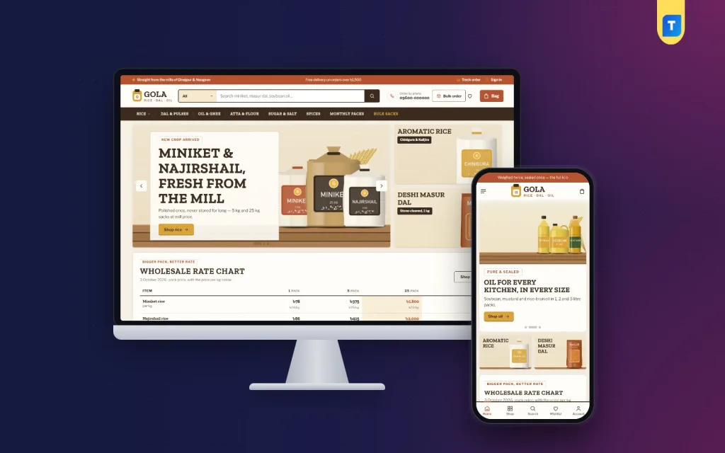 Gola – Food Store WordPress Theme (Rice and Dal Shop)