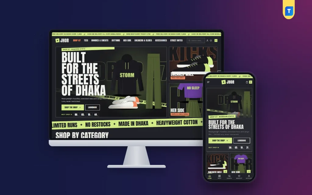 Launch a Streetwear Label With a Clothing Brand Website Template