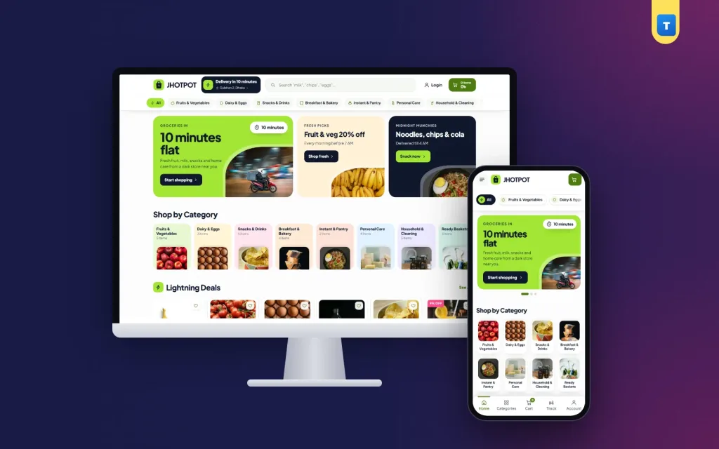 Quick Commerce Website Design Template: What Your Shop Needs