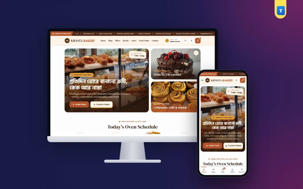 Khasta – Bakery WordPress Theme for Cakes, Bread & Snacks
