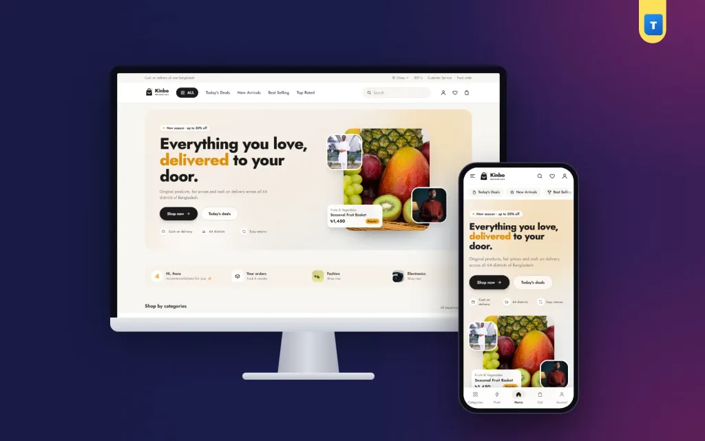 Kinbo – Single Vendor Ecommerce PHP Script in Laravel