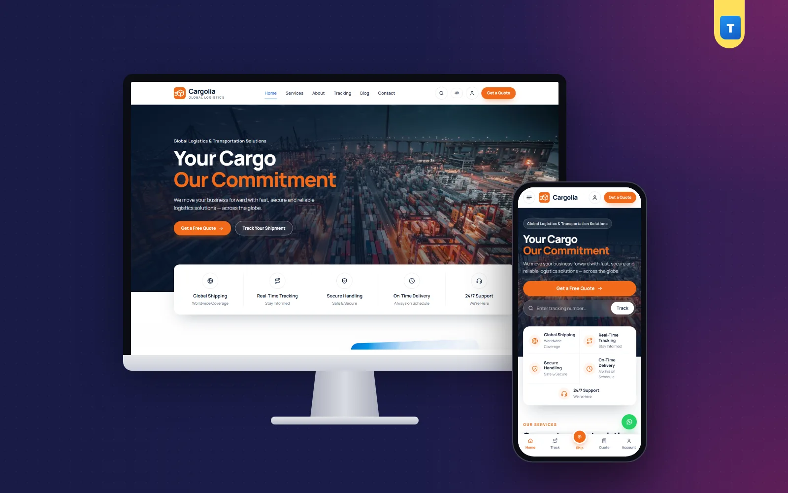 What is shipment tracking: Cargolia tracking page