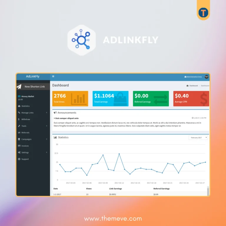 AdLinkFly WordPress Plugin for Link Shortening