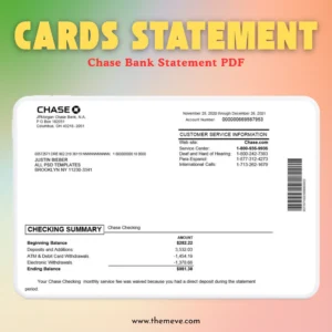 Chase Bank Statement PDF