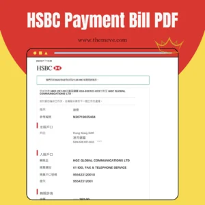 HSBC Payment Bill PDF