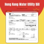 Hong Kong Water Utility Bill PDF