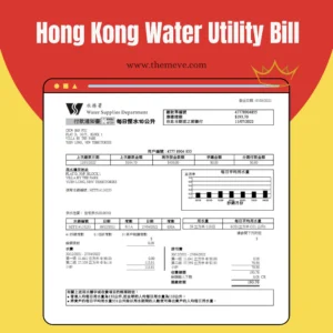 Hong Kong Water Utility Bill PDF