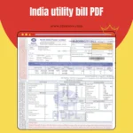 India Utility Bill PDF