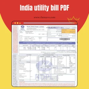 India Utility Bill PDF