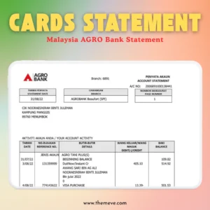 AGRO Bank Statement PDF