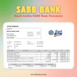 SABB Bank Statement PDF