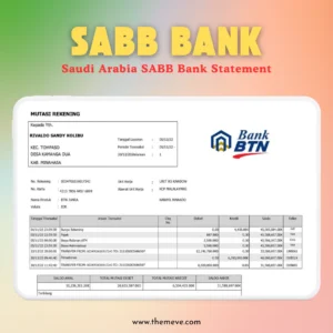 SABB Bank Statement PDF