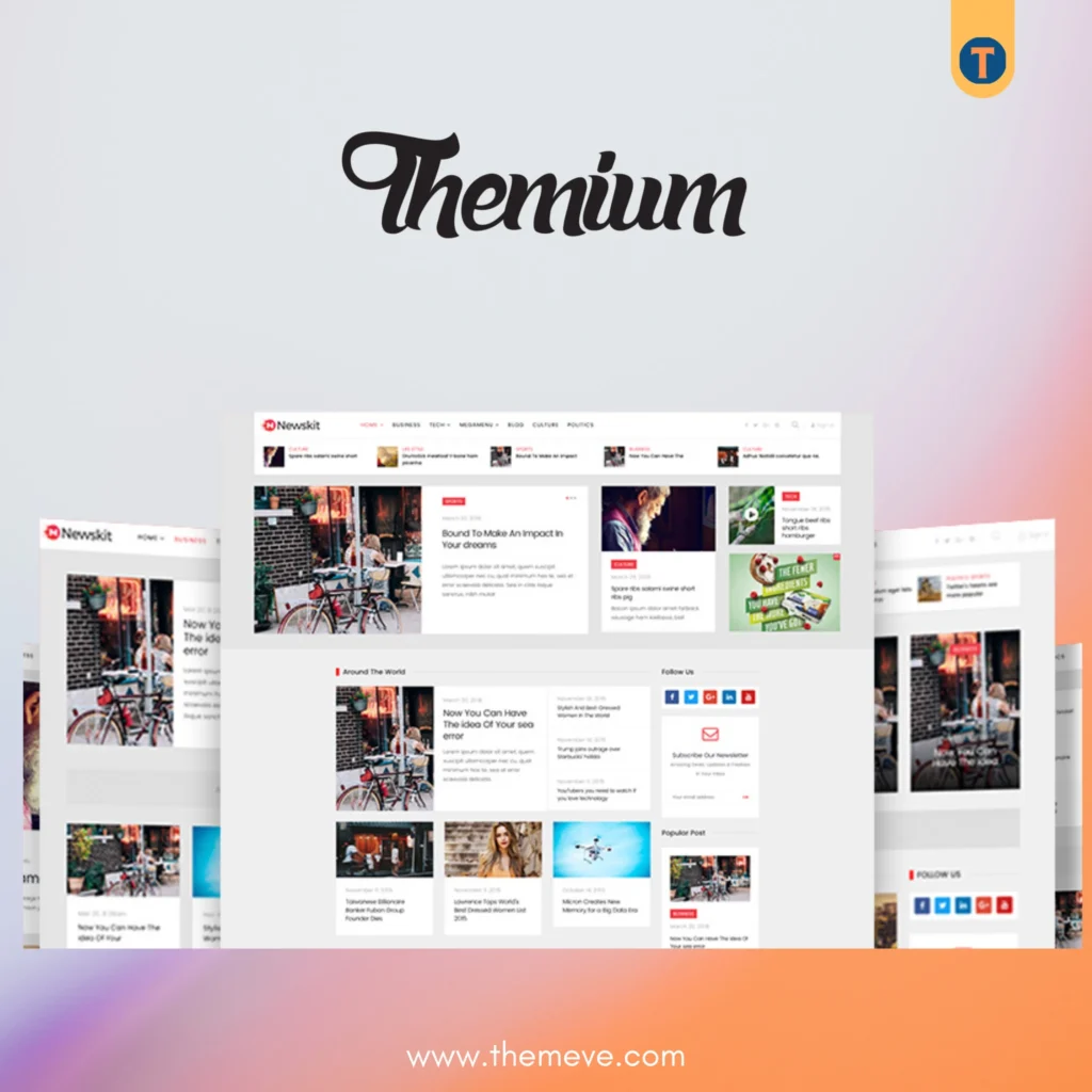 Themium WordPress Theme for Creative Projects