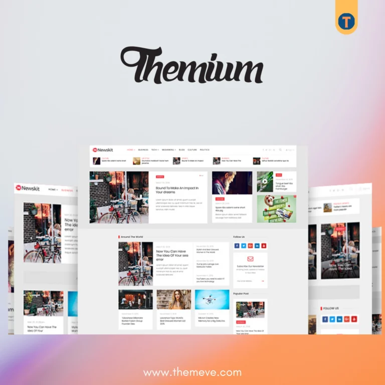 Themium WordPress Theme for Creative Projects