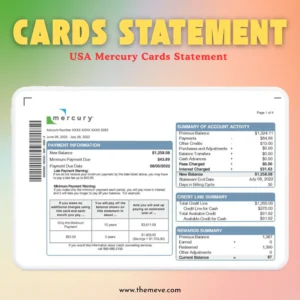 Mercury Bank Statement PDF