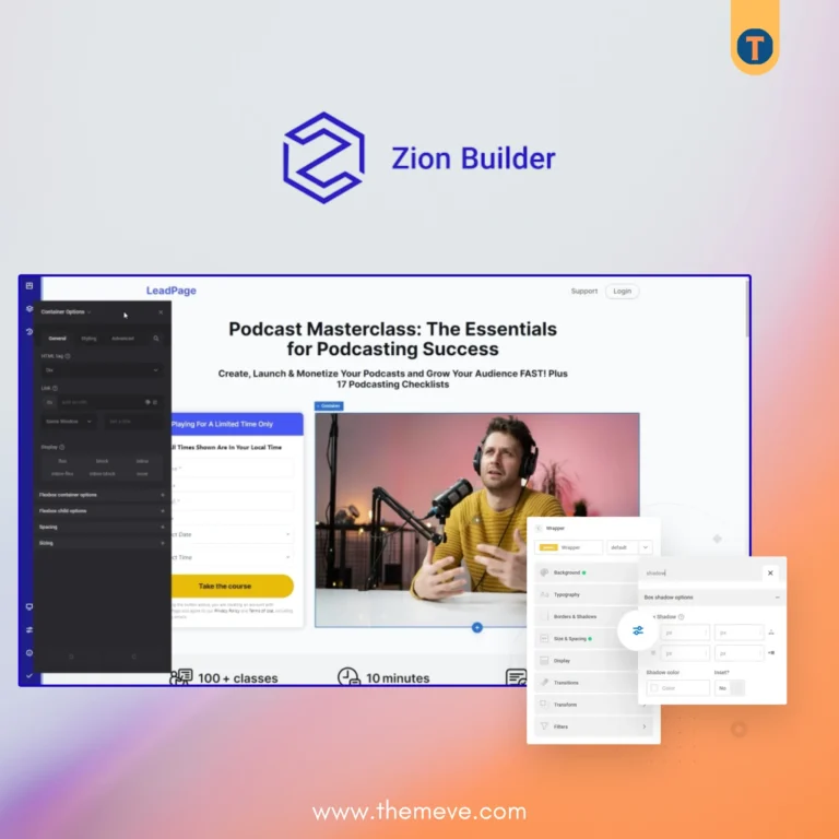 Zion Builder Plugin – Lifetime Plan