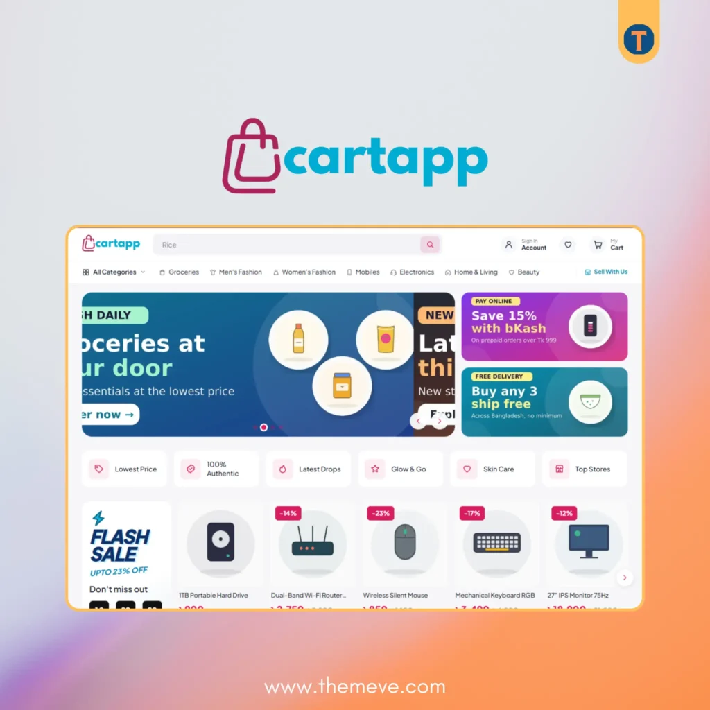 Cartapp – Multi-Vendor Marketplace WordPress Theme for Bangladesh