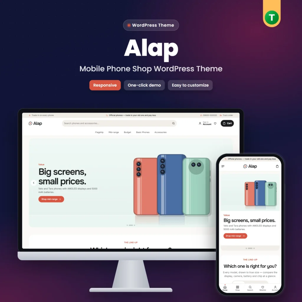 Alap – Mobile Phone Shop WordPress Theme