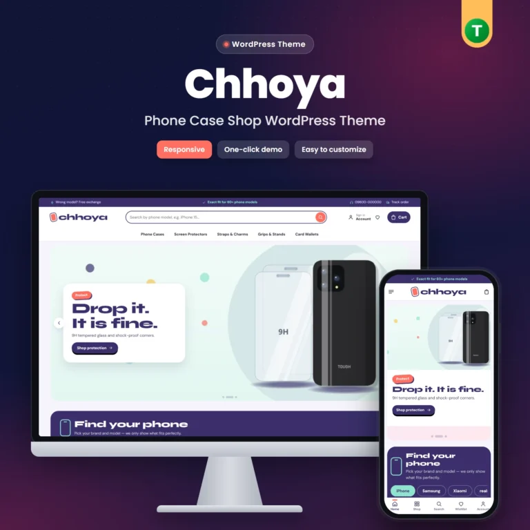 Chhoya – Phone Case Shop WordPress Theme