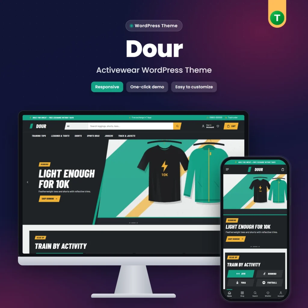 Dour – Activewear WordPress Theme