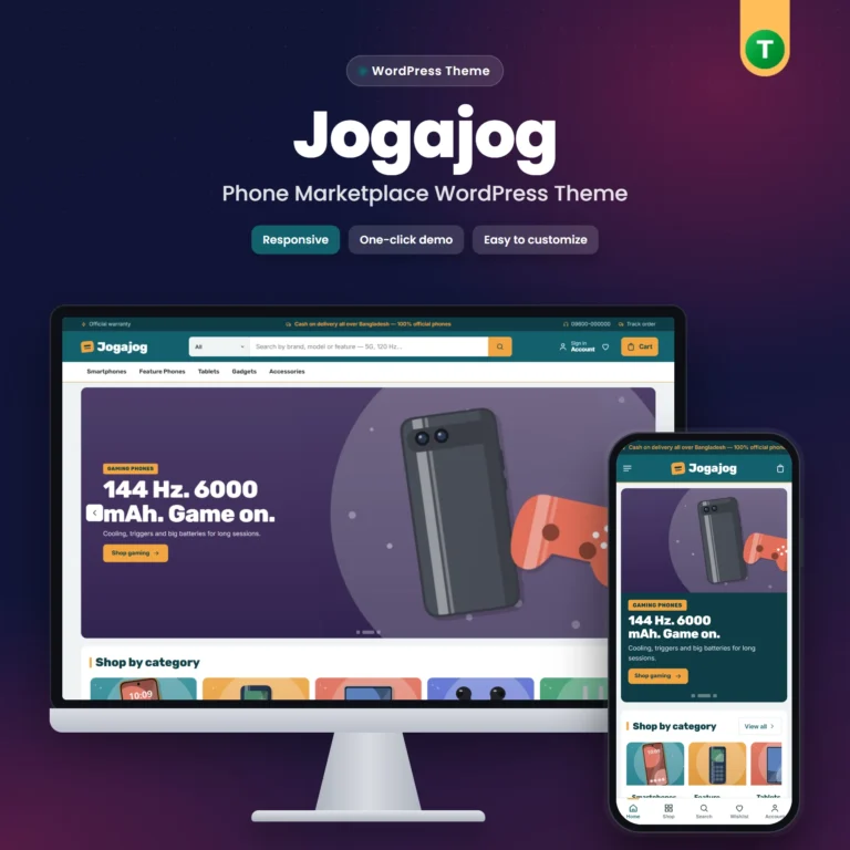 Jogajog – Phone Marketplace WordPress Theme