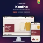 Kantha – winter wear WordPress theme