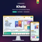 Khela – game top-up WordPress theme