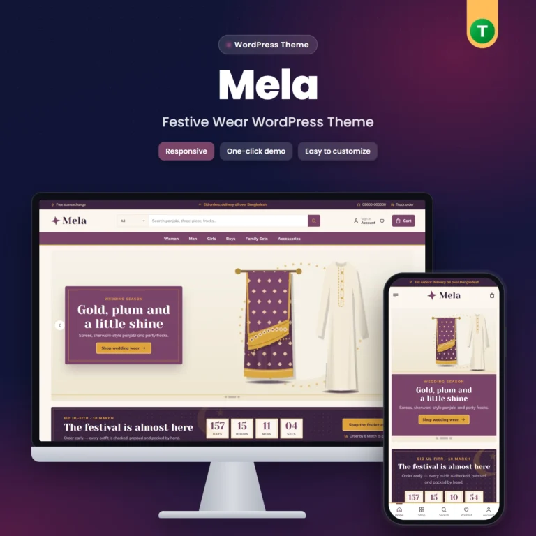 Mela – Festive Wear WordPress Theme