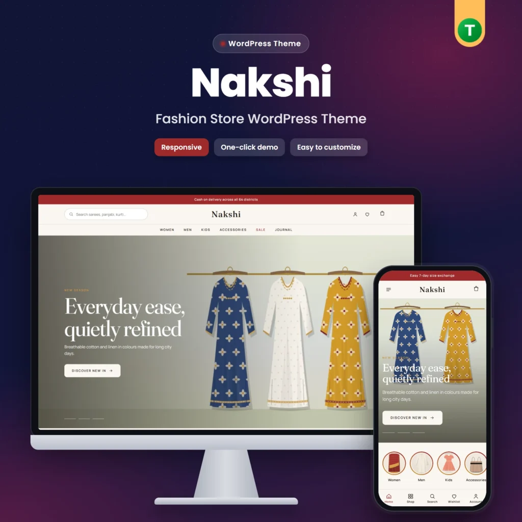 Nakshi – Fashion Store WordPress Theme