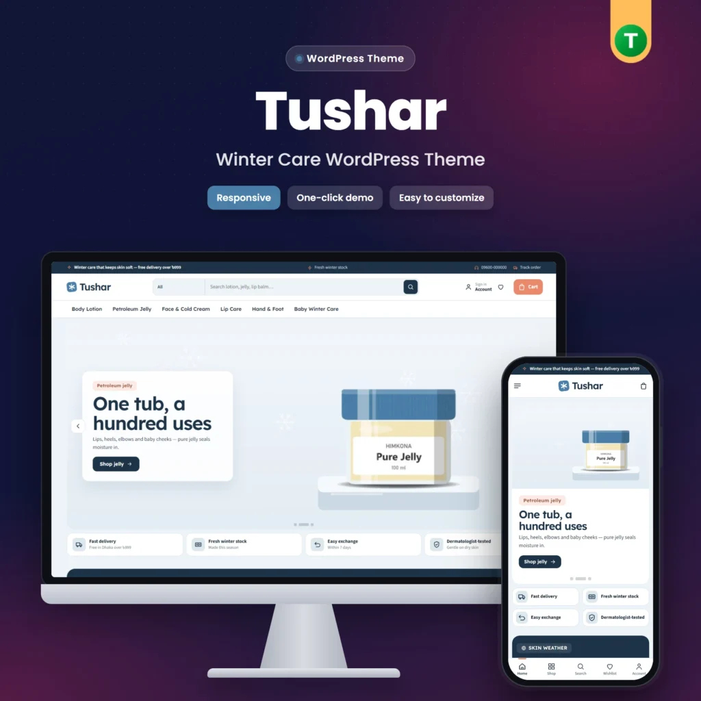 Tushar – Winter Care WordPress Theme
