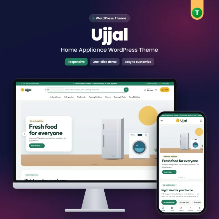 Ujjal – Home Appliance WordPress Theme