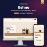 Ushno – handmade cosmetics WordPress theme